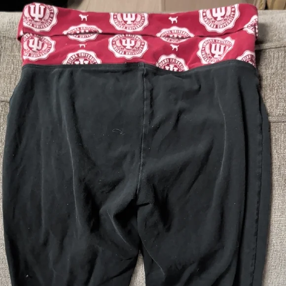 Indiana University Pink Black Leggings - Picture 6 of 8